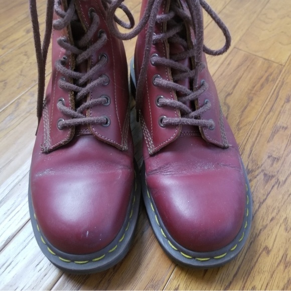 RARE DR MARTENS 1460 Vintage Made In England Boots 8-eye - Picture 2 of 8